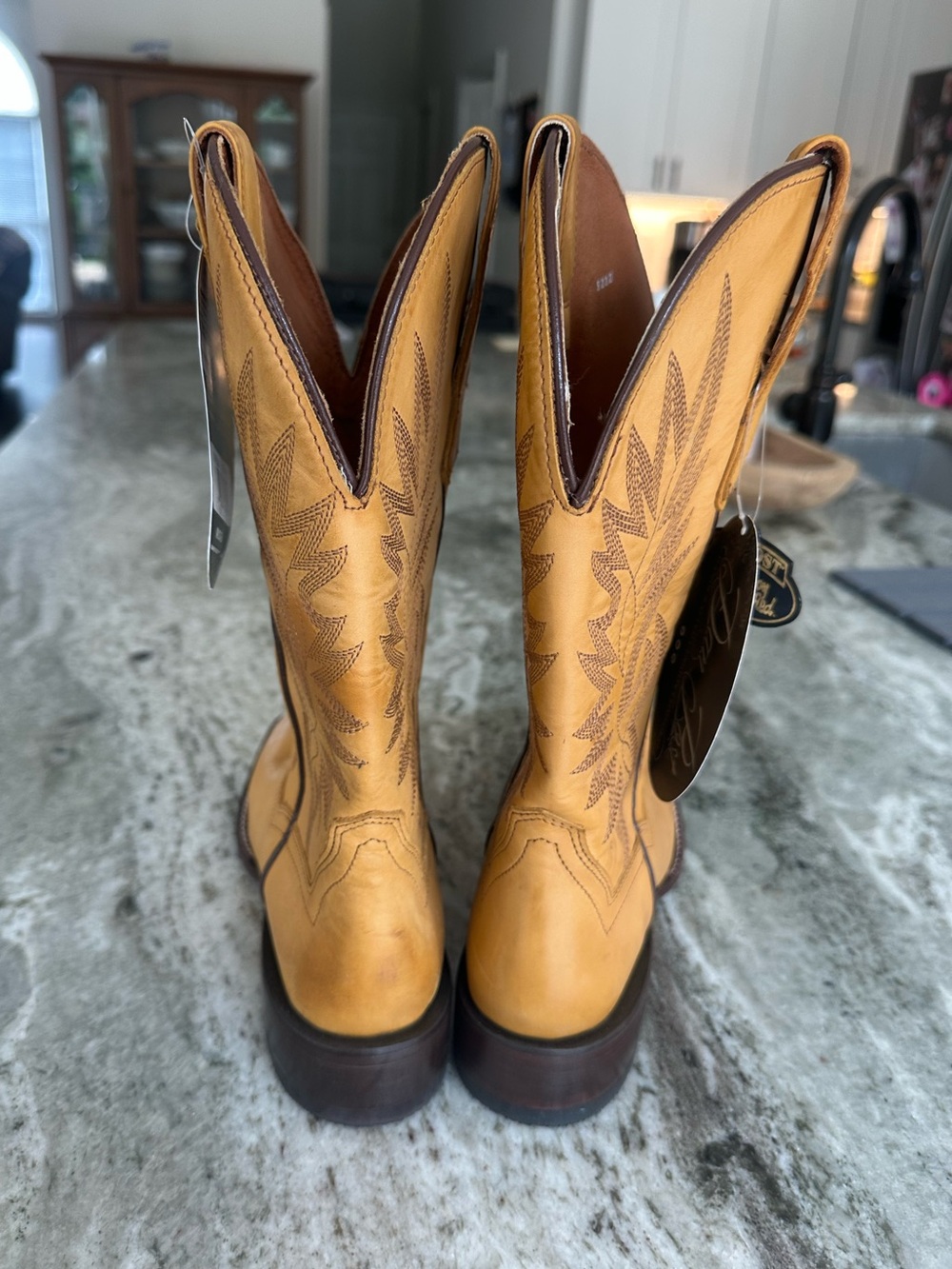 Dan Post Selena - Women's Leather Cowgirl Boots Square Toe Size 7.5 NWT - Picture 2 of 9